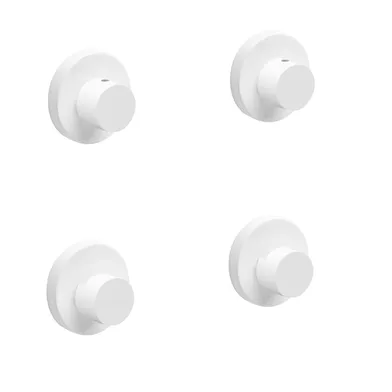 Spegelhållare Knox lim vit rortfritt stål