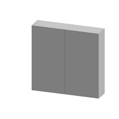 Spegelskåp / badrumsskåp Basic 60 cm med eluttag vit