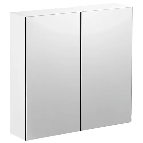 Spegelskåp / badrumsskåp Basic 60 cm kompaktlaminat med eluttag