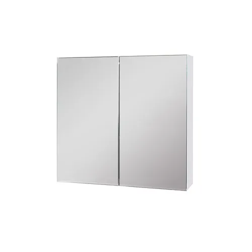 Spegelskåp Basic Aqua vit högblank utan eluttag
