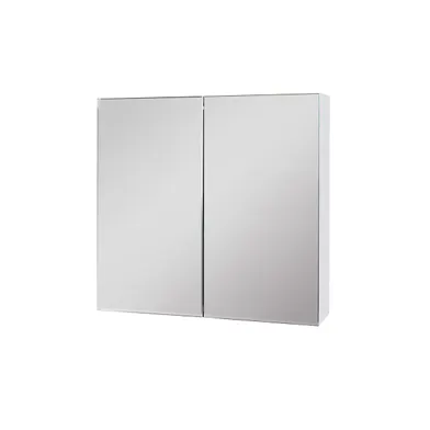 Spegelskåp Basic Aqua vit högblank utan eluttag