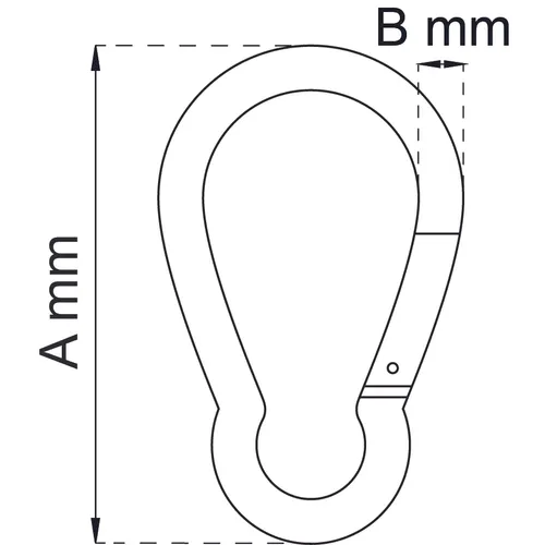 Karbinhake 80x8 mm, FZB