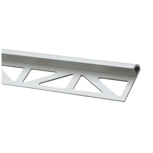 Kakellist Kvartsrund, Plast 10 mm, Silvergrå