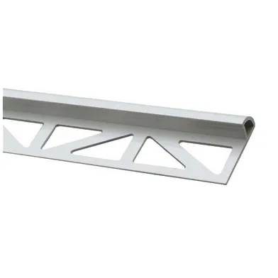 Kakellist Kvartsrund, Plast 8 mm, Silvergrå