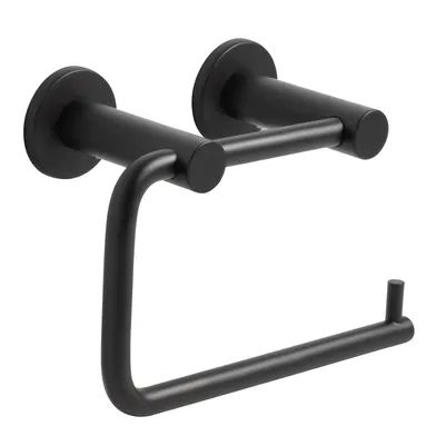 Wc-papphållare Knox lim svart rortfritt stål