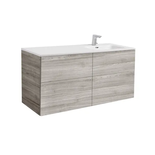 Möbelpaket Isella 120 cm sand inkl tvättställ med enkelho till höger