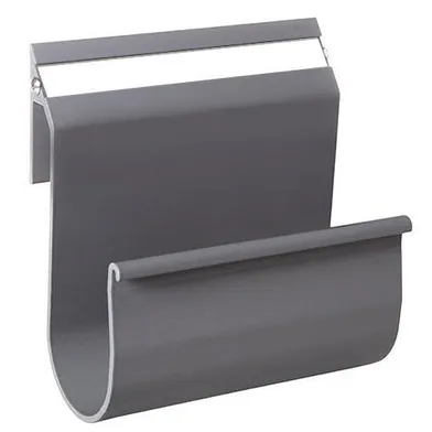 Tidningshållare aluminium, Silvergrå