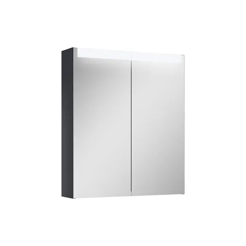 Spegelskåp / badrumsskåp Ariella x60 med led belysning svart