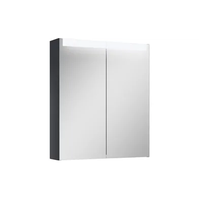 Spegelskåp / badrumsskåp Ariella x60 med led belysning svart