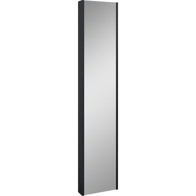 Svängbart högskåp Ariella med spegel svart