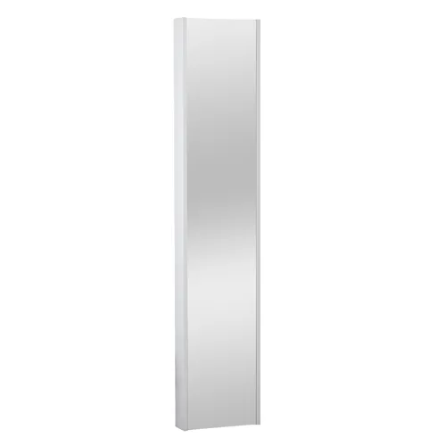 Svängbart högskåp Ariella med spegel vit