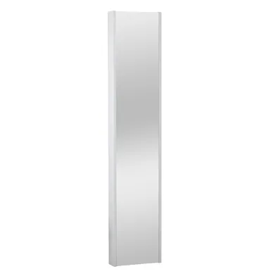 Svängbart högskåp Ariella med spegel vit