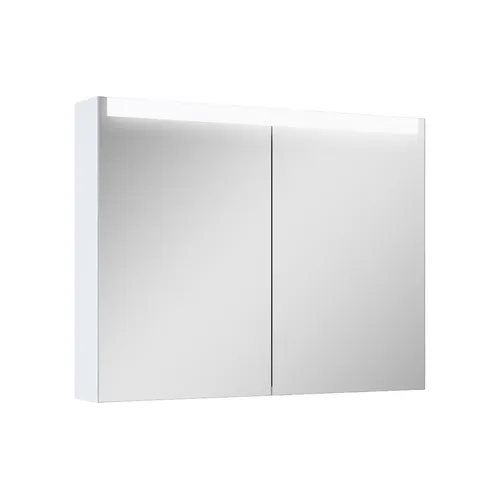 Spegelskåp / badrumsskåp Ariella x90 med led belysning vit matt