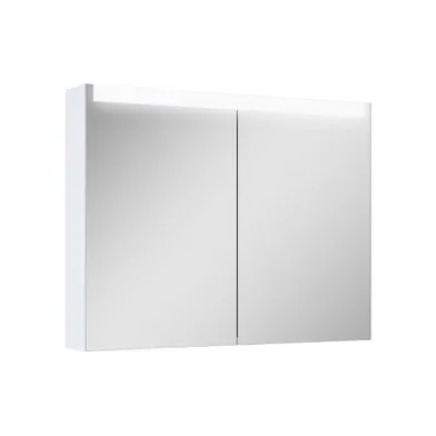 Spegelskåp / badrumsskåp Ariella x90 med led belysning vit matt