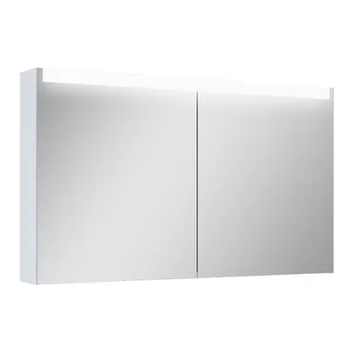 Spegelskåp / badrumsskåp Ariella x120 med led belysning grå