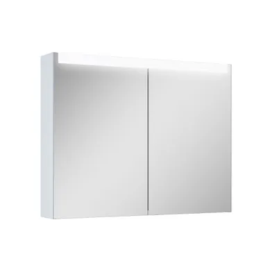 Spegelskåp / badrumsskåp Ariella x90 med led belysning grå