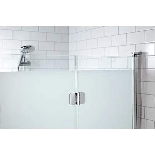 Duschhörna Lusso1 vikdörrar 80x80 frostad