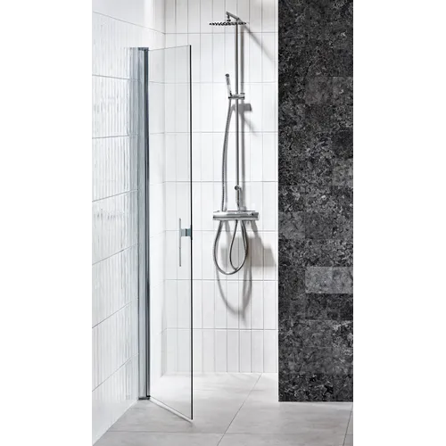 Nischdörr Lusso med handtag 2, rak 80 klarglas