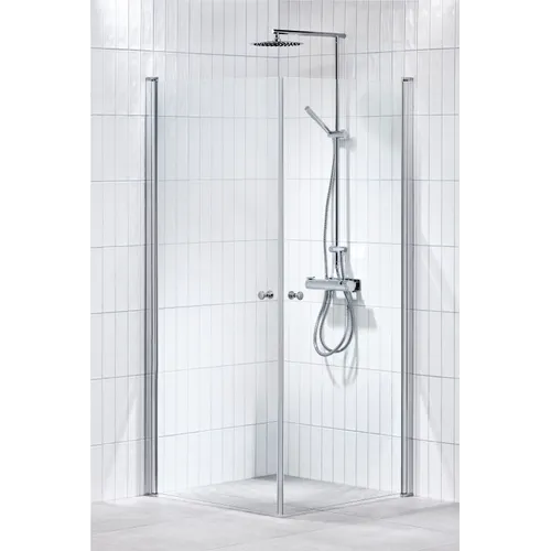 Duschhörna Lusso rak 70x90 klarglas