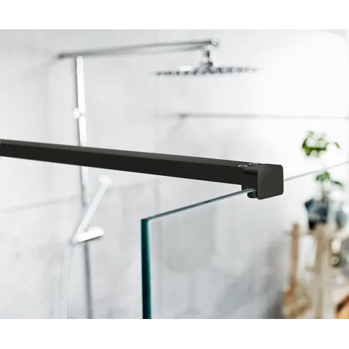 Skärmvägg Luxor fristående 86 cm 8 mm timeless svart