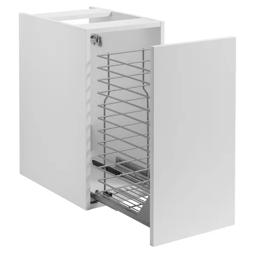 Kommod Isella 120 grå (60 kommod + 30 uskåp m tvkorg) vit bänkskiva o runt vitmatt tvättställ 42