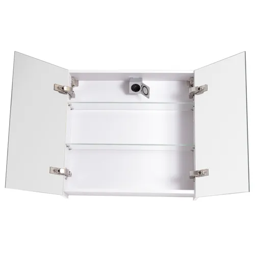 Spegelskåp Basic Aqua vit högblank utan eluttag