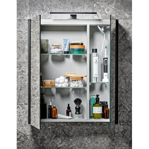 Spegelskåp / badrumsskåp Ariella x60 svart