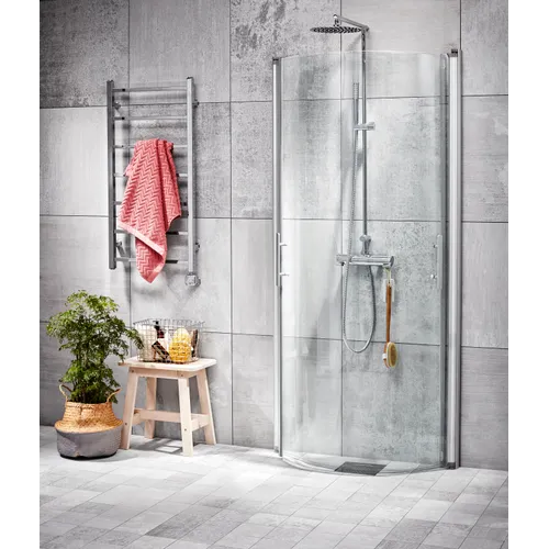 U-dusch 95 1 vänster+höger klarglas