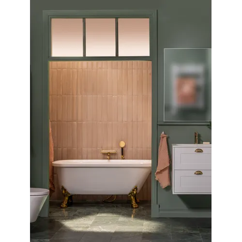 Badkar Leone 1500 komplett med mässings tassar