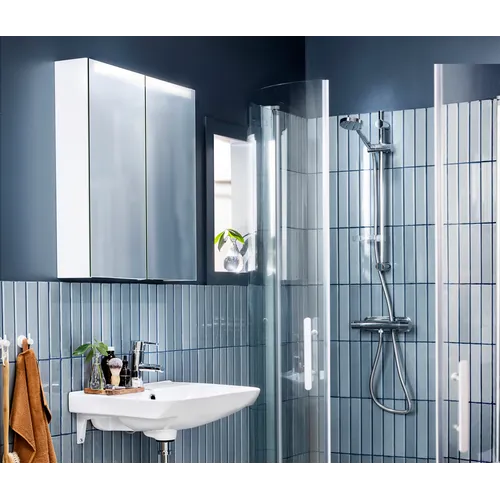 Spegelskåp / badrumsskåp Ariella x60 med led belysning vit