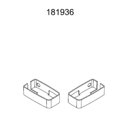 Täcklock Lusso svängdörr ned