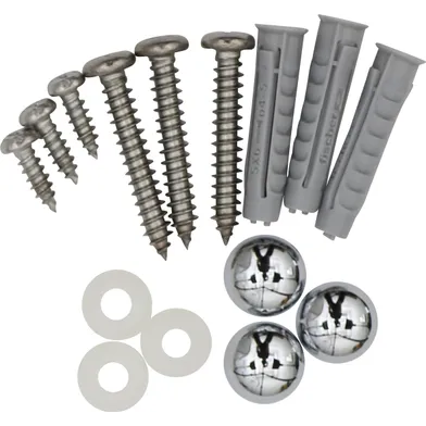 Skruvkit badkarsvägg Primeo krom