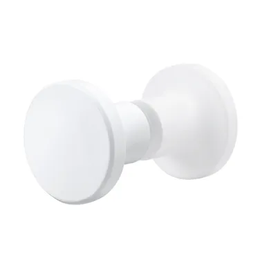 Knopp rund Lusso vit