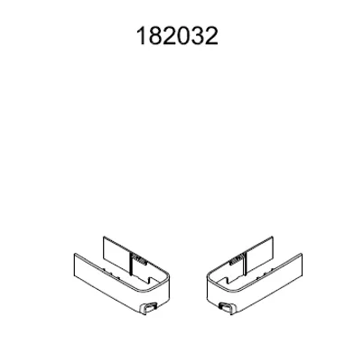 Täcklock nedre Lusso  krom