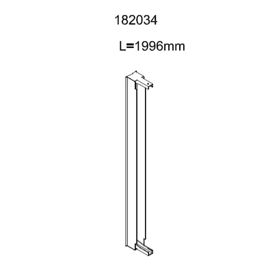 Väggprofil limbar Lusso  krom