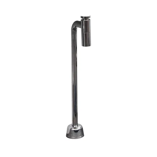 Metallvattenlås, golvrör, golvhuv i krom