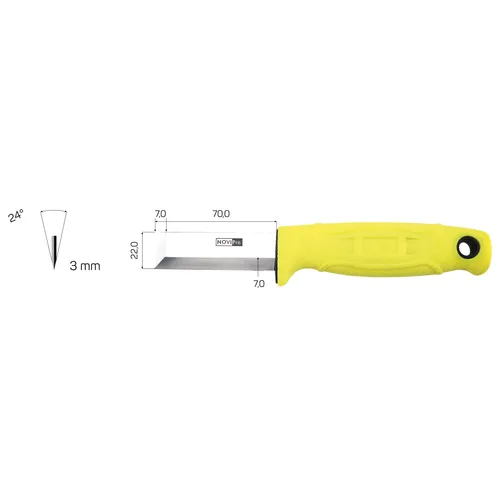 Stämjärnskniv rostfri