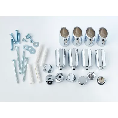 Väggfäste handdukstork Caldo rak krom