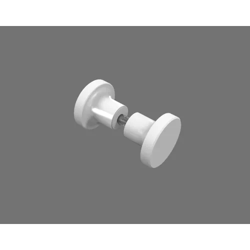 Knopp rund Lusso vit