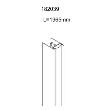 mellanprofil Lusso vit 1965 mm