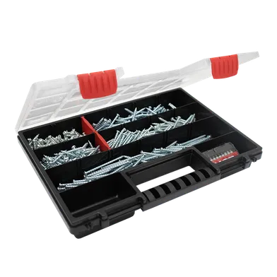 Sortimentslåda Multiskruv C1 5 olika dimensioner, bitsset