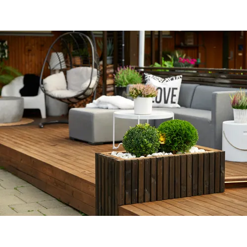 Trall 28x120 Concise Brun 4800 mm, Slät