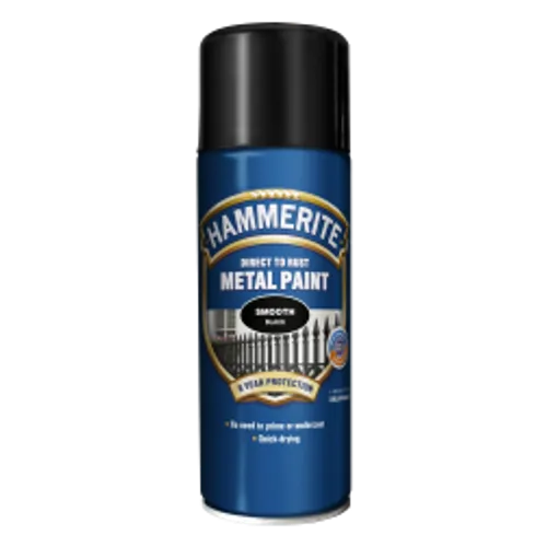 Rostskyddsfärg Spray Smooth Finish Svart, 400 ml
