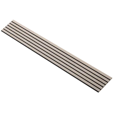 Akustikpanel Basic Ek 16x300x2780, Svart filt, Vit