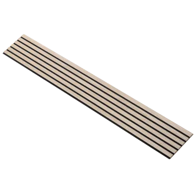 Akustikpanel Basic Ek 16x300x2780, Svart filt, Obehandlad