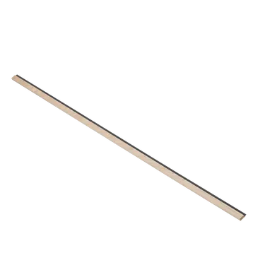 Avslutningslist Ek 16x42x2780, Svart filt, Obehandlad