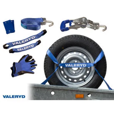 Spännbandsset f. hjulsurrning 38 mm, 3 m, 1500 kg (daN)