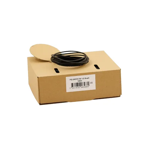 Kabel FQ 1,5 mm² Svart, 100 m