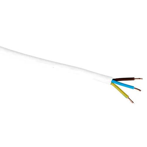 Kabel RKK 3G1 mm² Vit, 10 m