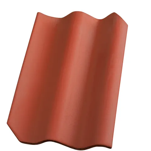 Höjslev 2-kupig lertegelpanna Röd